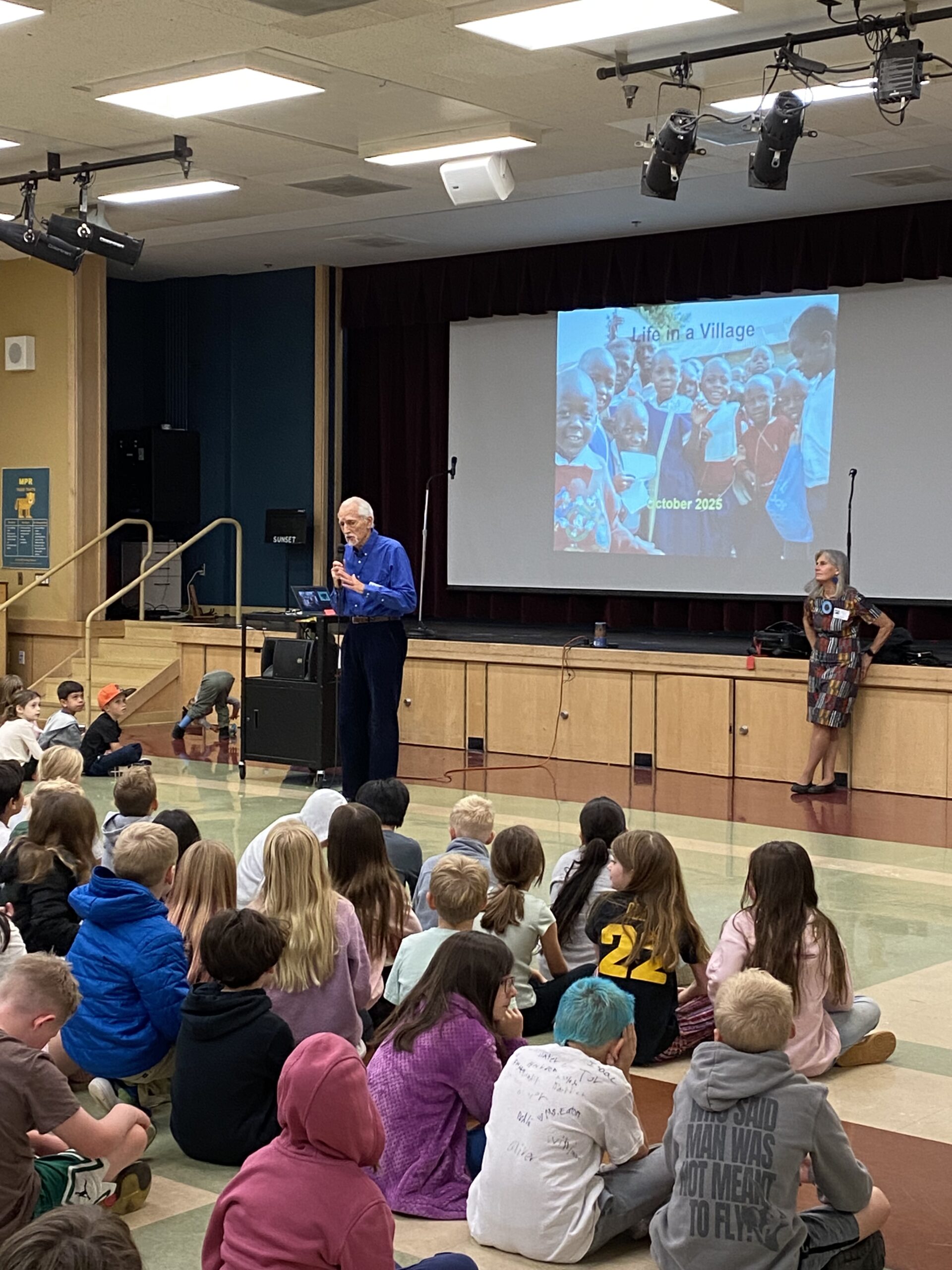 Barry visits Stafford Primary School